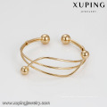 51930 xuping vente chaude indien 18 k or bracelets mode délicat design simple perle plaqué or bijoux bracelet